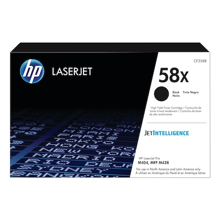 Hp High-Yield Ink Cartridge, HP 58X, Black CF258X